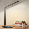 Đèn học để bàn bóng Led chống cận, tích điện kết hợp cảm ứng, Màu đen - Bản tiêu chuẩn cắm điện