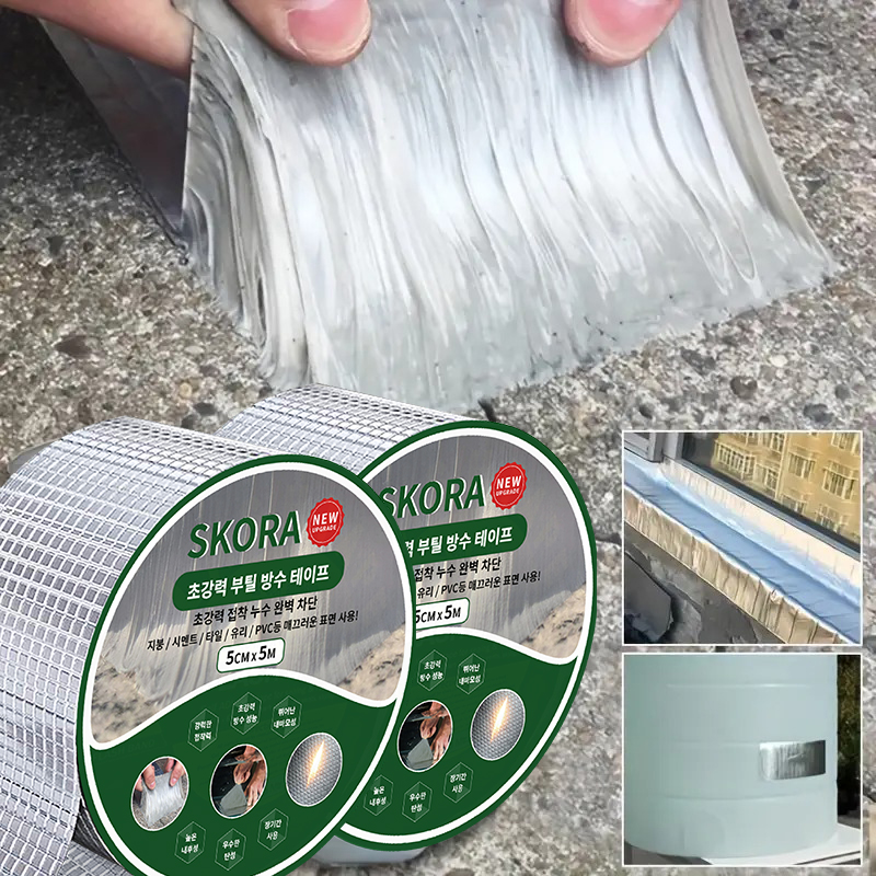 Băng keo siêu dính Skora dán chống thấm, chống dột mái tôn chịu nhiệt cao