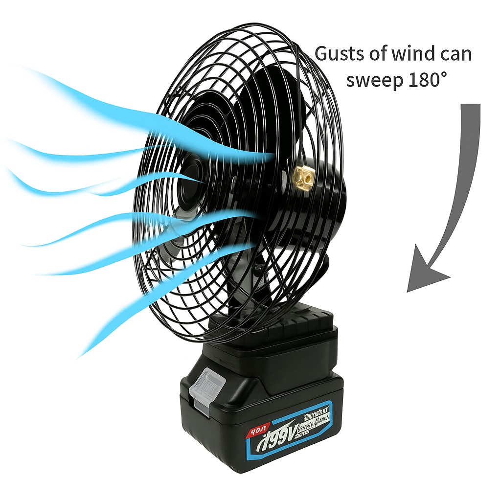 Quạt tích điện mini làm mát cực nhanh, sử dụng liên tục nhiều giờ