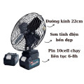 Quạt tích điện mini làm mát cực nhanh, sử dụng liên tục nhiều giờ, QUẠT + 1 PIN + 1 SẠC
