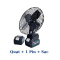 Quạt tích điện mini làm mát cực nhanh, sử dụng liên tục nhiều giờ, QUẠT + 1 PIN + 1 SẠC