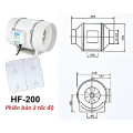 Quạt hút mùi thông gió khói công nghiệp lõi đồng cao cấp, HF75 -35W
