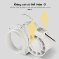 Quạt hút mùi thông gió khói công nghiệp lõi đồng cao cấp, HF75 -35W