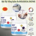 Combo 2 lọ Bột tẩy siêu sạch Enzyme, xử lý ố vàng, sạch vết cứng đầu, an toàn cho vải