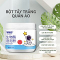Combo 2 lọ Bột tẩy siêu sạch Enzyme, xử lý ố vàng, sạch vết cứng đầu, an toàn cho vải