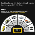 Sạc ắc quy 12V/6A thông minh tự ngắt khi pin đầy, chống quá tải 