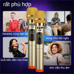 Bộ 02 Micro không dây kết nối bluetooth lọc âm tốt âm thanh sống động, TP-288（1 MICRO)