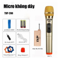 Bộ 02 Micro không dây kết nối bluetooth lọc âm tốt âm thanh sống động, TP-288（1 MICRO)