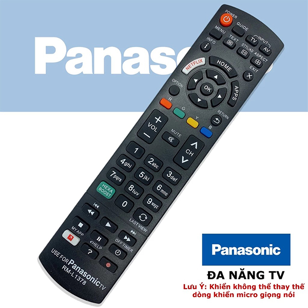 Điều khiển tivi Panasonic đa năng hỗ trợ từ xa đa năng dùng cho nhiều model
