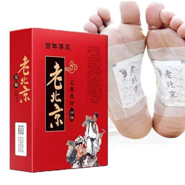 Miếng dán thải độc chân ngải cứu LAO BEIJING 50 miếng