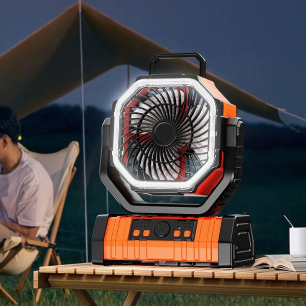 Quạt tích điện F6 pin dung lượng cao 20000mah, êm mát lâu dài