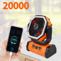 Quạt tích điện F6 pin dung lượng cao 20000mah, êm mát lâu dài