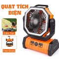 Quạt tích điện F6 pin dung lượng cao 20000mah, êm mát lâu dài