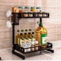 Kệ đựng đồ gia vị đa năng nhà bếp 2 tầng cao cấp