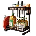 Kệ đựng đồ gia vị đa năng nhà bếp 2 tầng cao cấp