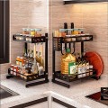 Kệ đựng đồ gia vị đa năng nhà bếp 2 tầng cao cấp
