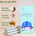 Set 50 thanh nhang ngải cứu đuổi muỗi kèm đế gỗ an toàn cho bé