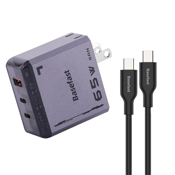 Bộ sạc Type C Basefast 65w hiệu suất cao tiết kiệm điện
