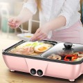 Bếp nướng lẩu điện 2 ngăn đa năng