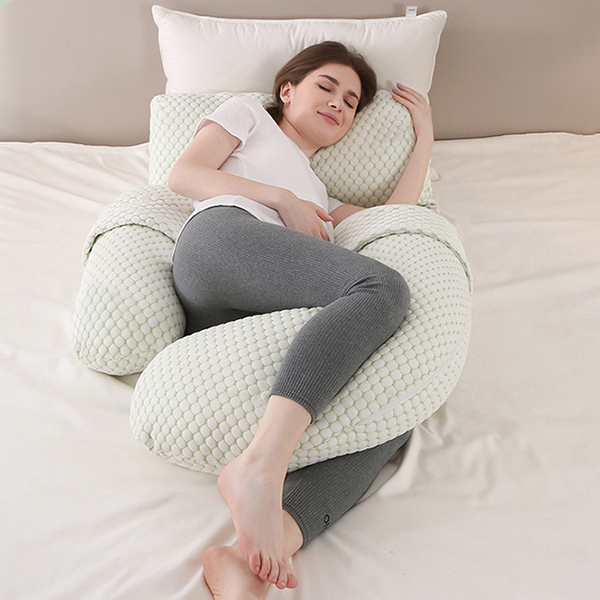 Gối ôm bà bầu thiết kế thông minh đa chức năng giúp ngủ ngon giấc