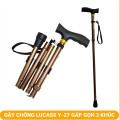 Gậy chống gấp gọn Lucass Y27 chống trượt, điều chỉnh chiều cao
