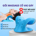 Gối massage cao su non cao cấp hỗ trợ giảm căng cứng cơ cổ vai gáy