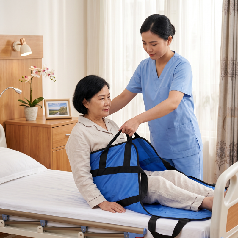 Tấm lót hỗ trợ người bệnh thay đổi tư thế nằm di chuyển dễ dàng