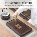 Khay trà tre tự nhiên bền đẹp bày trí thưởng trà