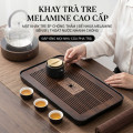 Khay trà tre tự nhiên bền đẹp bày trí thưởng trà