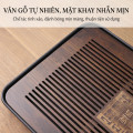 Khay trà tre tự nhiên bền đẹp bày trí thưởng trà