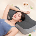 Gối cao su non công thái học thoáng khí nâng đỡ đầu cổ vai khi ngủ Ema