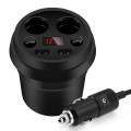 Cốc sạc ô tô, bộ chia tẩu sạc ô tô 2 cổng Usb tiện lợi