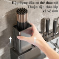 Giá để dao kéo treo tường thép carbon giúp nhà bếp ngăn nắp, sạch sẽ