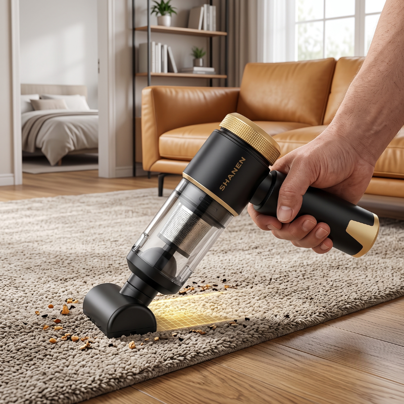 Máy hút bụi cầm tay mini thiết kế không dây dọn sạch khe hẹp Shanen