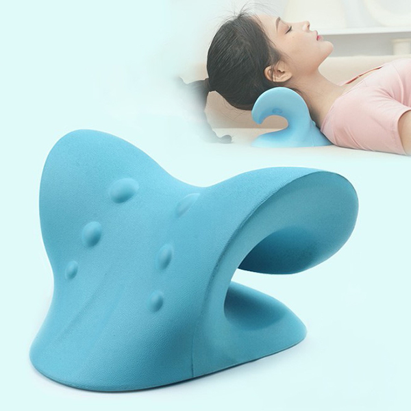 Gối massage cao su non cao cấp hỗ trợ giảm căng cứng cơ cổ vai gáy