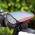 Đèn pin xe đạp kết hợp còi Usb chống nước cao cấp
