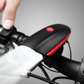 Đèn pin xe đạp kết hợp còi Usb chống nước cao cấp