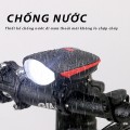 Đèn pin xe đạp kết hợp còi Usb chống nước cao cấp