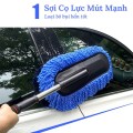 Chổi lau rửa xe ô tô sợi nano siêu mềm điều chỉnh độ dài cán