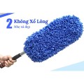 Chổi lau rửa xe ô tô sợi nano siêu mềm điều chỉnh độ dài cán