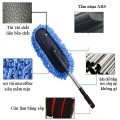 Chổi lau rửa xe ô tô sợi nano siêu mềm điều chỉnh độ dài cán
