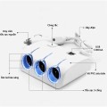 Bộ chia tẩu sạc ô tô 3 cổng kèm 2 cổng USB 12V đa năng