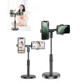 Đế kẹp 2 điện thoại livetream, quay video điều chỉnh cao thấp thuận tiện