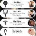 Máy massage mini cầm tay 4 đầu đa năng