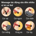 Máy massage mini cầm tay 4 đầu đa năng