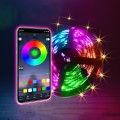  Đèn led RGB đổi màu điều khiển bằng điện thoại thông minh, 1m + dây kết nối app