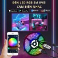  Đèn led RGB đổi màu điều khiển bằng điện thoại thông minh, 1m + dây kết nối app