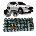 Nắp chụp van xe ô tô bằng kim loại có logo hãng xe ( bộ 4 cái ), Logo Toyota