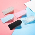 Lót giày tăng chiều cao gel nửa bàn trong suốt cho nam và nữ, 1 lớp lót - Cao 2cm	