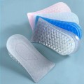 Lót giày tăng chiều cao gel nửa bàn trong suốt cho nam và nữ, 1 lớp lót - Cao 2cm	